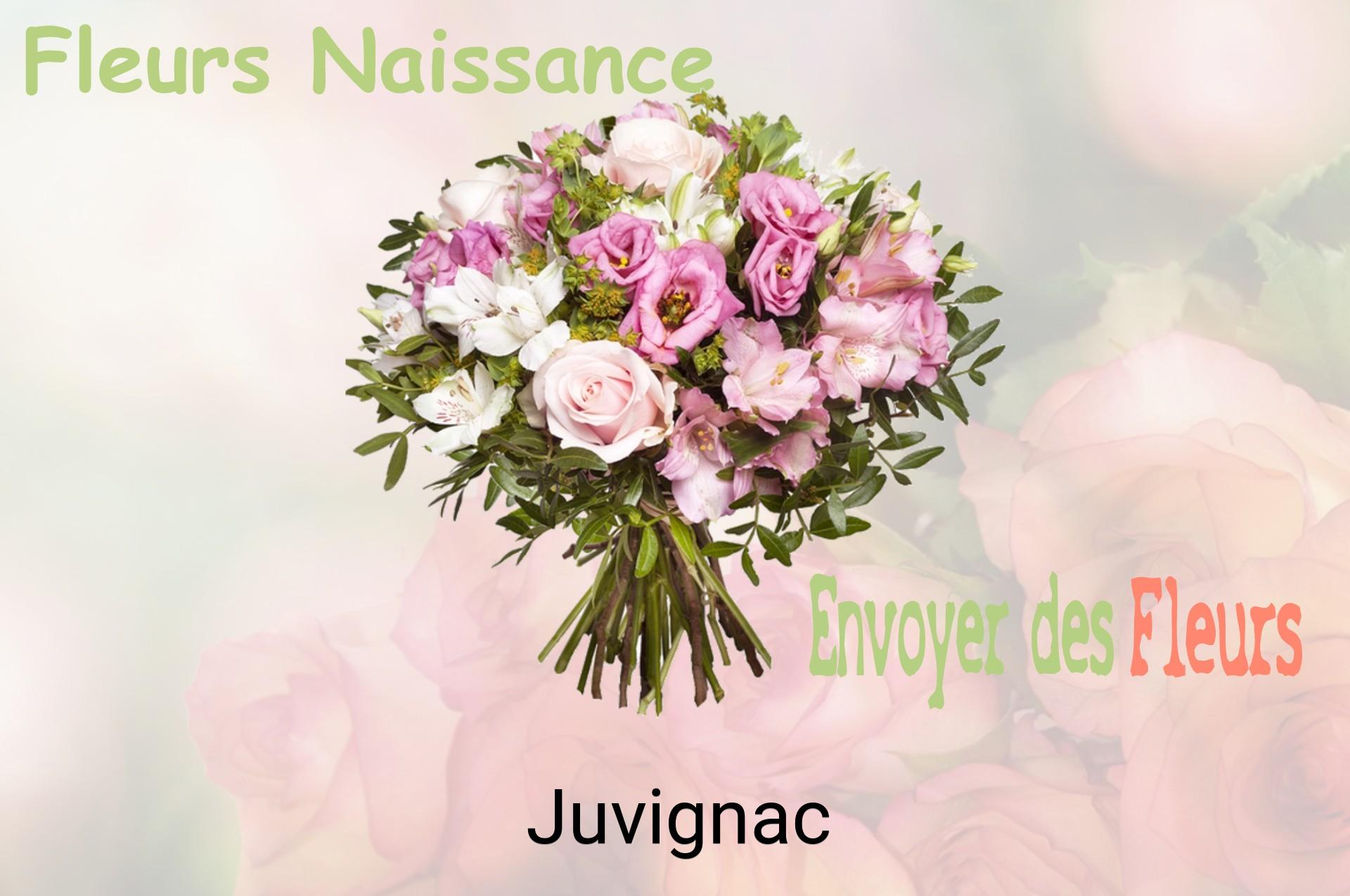 Bouquet de fleurs de naissance livré à Juvignac
